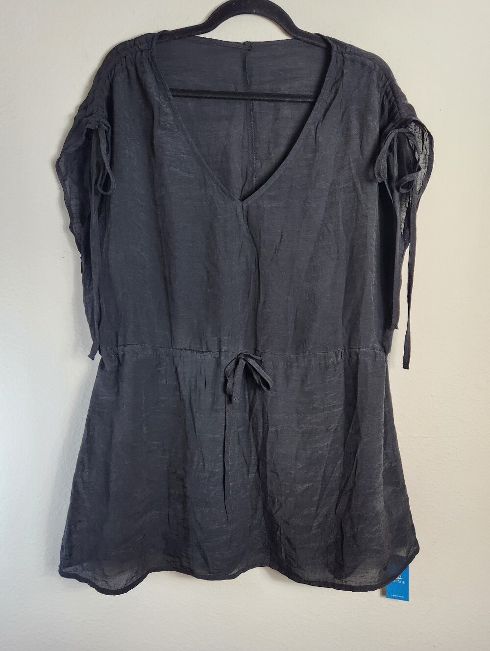 Cupshe Womens |S| Black Tie Shoulder/Waist Cover Up Dress (NWT)